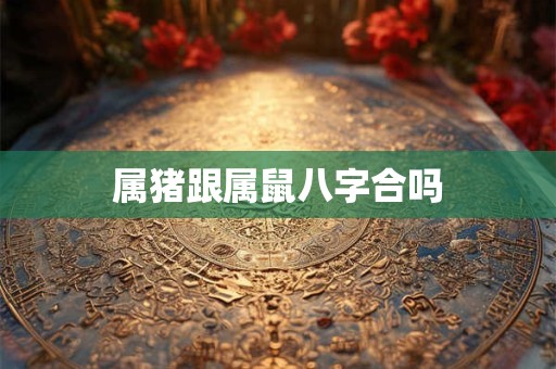 属猪跟属鼠八字合吗