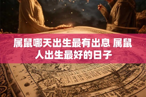 属鼠哪天出生最有出息 属鼠人出生最好的日子