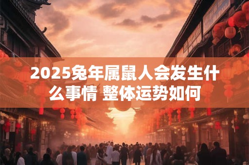 2025兔年属鼠人会发生什么事情 整体运势如何 2025兔年属鼠人会发生什么事情 整体运势如何