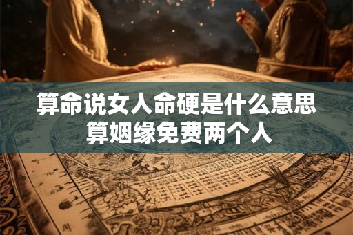 算命说女人命硬是什么意思 算姻缘免费两个人
