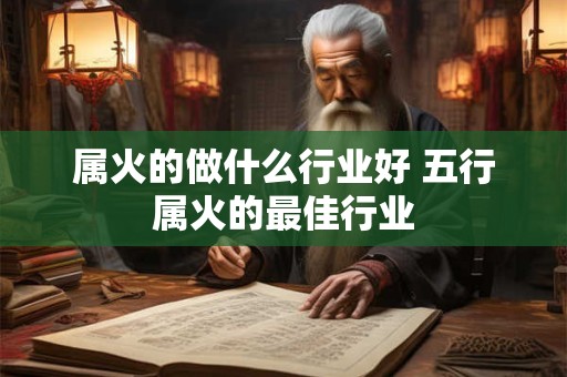 属火的做什么行业好 五行属火的最佳行业