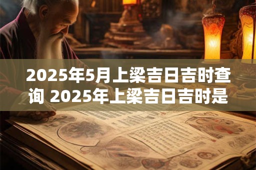 2025年5月上梁吉日吉时查询 2025年上梁吉日吉时是什么时候