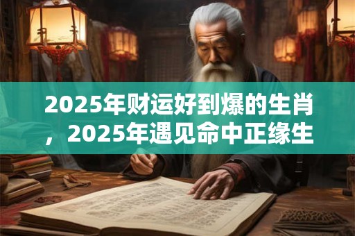 2025年财运好到爆的生肖，2025年遇见命中正缘生肖