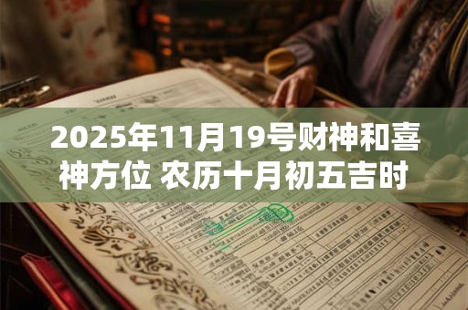 2025年11月19号财神和喜神方位 农历十月初五吉时查询