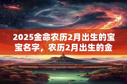 2025金命农历2月出生的宝宝名字，农历2月出生的金命宝宝叫什么名字好