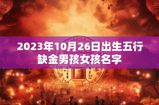 2023年10月26日出生五行缺金男孩女孩名字