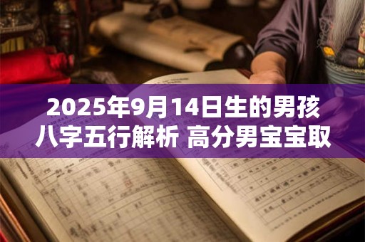 2025年9月14日生的男孩八字五行解析 高分男宝宝取名字