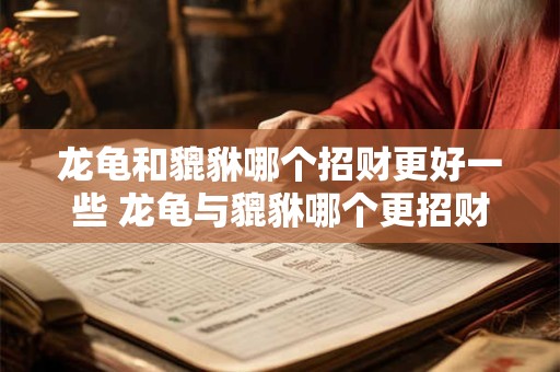 龙龟和貔貅哪个招财更好一些 龙龟与貔貅哪个更招财