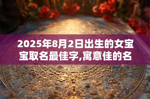 2025年8月2日出生的女宝宝取名最佳字,寓意佳的名字大全