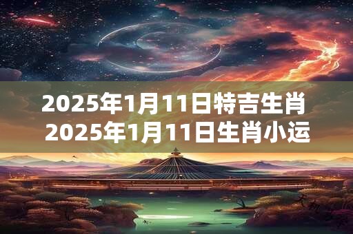 2025年1月11日特吉生肖 2025年1月11日生肖小运播报 2025年1月11日特吉生肖 2025年1月11日生肖小运播报