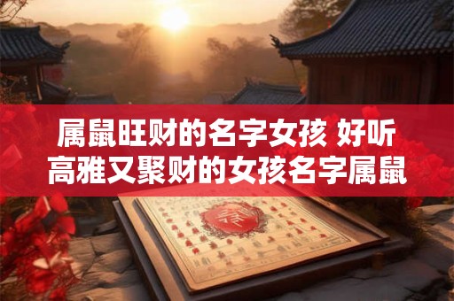属鼠旺财的名字女孩 好听高雅又聚财的女孩名字属鼠