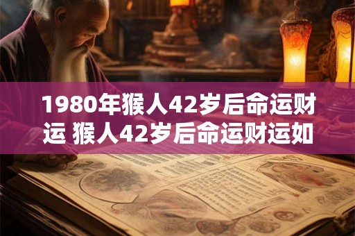 1980年猴人42岁后命运财运 猴人42岁后命运财运如何