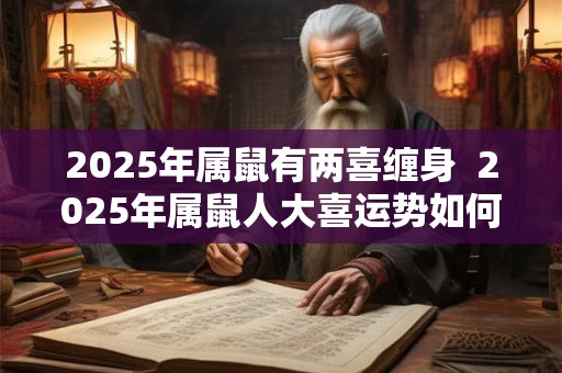 2025年属鼠有两喜缠身  2025年属鼠人大喜运势如何