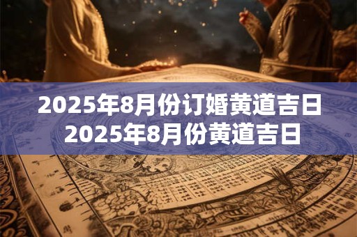 2025年8月份订婚黄道吉日 2025年8月份黄道吉日