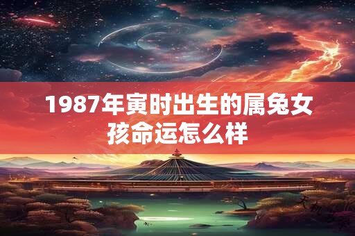 1987年寅时出生的属兔女孩命运怎么样