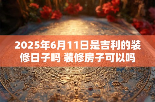 2025年6月11日是吉利的装修日子吗 装修房子可以吗