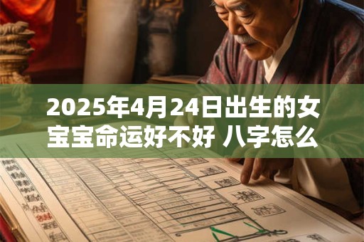 详细阅读:2025年4月24日出生的女宝宝命运好不好 八字怎么样 2025年4月24日出生的女宝宝命运好不好 八字怎么样