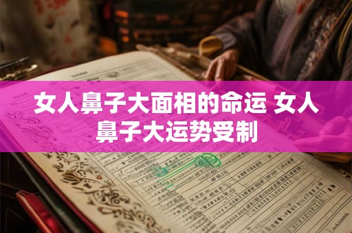 女人鼻子大面相的命运 女人鼻子大运势受制