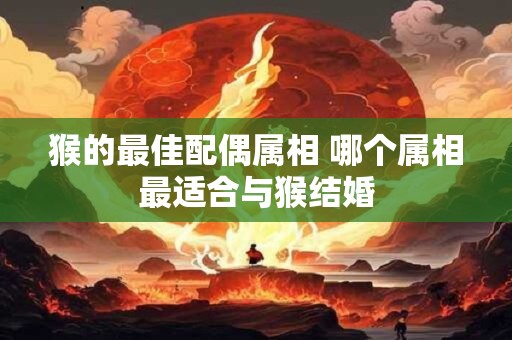猴的最佳配偶属相 哪个属相最适合与猴结婚