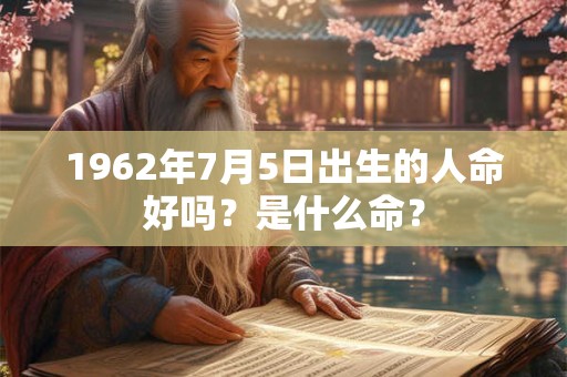 1962年7月5日出生的人命好吗？是什么命？