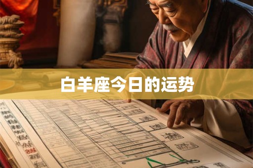 白羊座今日的运势