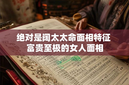 绝对是阔太太命面相特征 富贵至极的女人面相