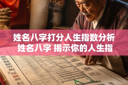 姓名八字打分人生指数分析 姓名八字 揭示你的人生指数！