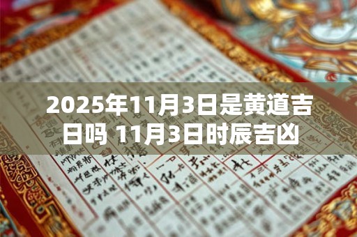 2025年11月3日是黄道吉日吗 11月3日时辰吉凶 2025年11月3日是黄道吉日吗 11月3日时辰吉凶