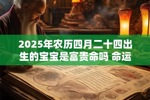 2025年农历四月二十四出生的宝宝是富贵命吗 命运好不好