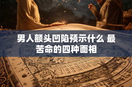 男人额头凹陷预示什么 最苦命的四种面相