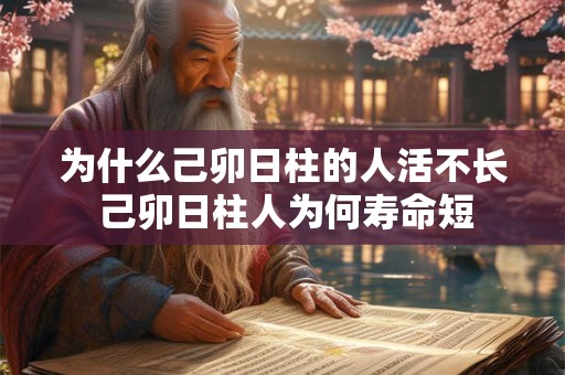 为什么己卯日柱的人活不长 己卯日柱人为何寿命短
