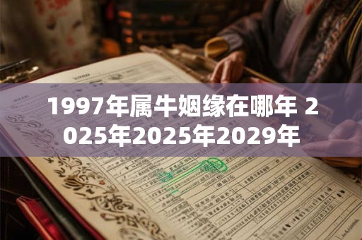 1997年属牛姻缘在哪年 2025年2025年2029年