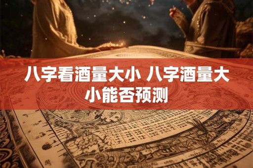 八字看酒量大小 八字酒量大小能否预测
