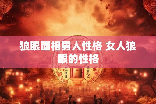 狼眼面相男人性格 女人狼眼的性格 狼眼面相男人性格 女人狼眼的性格