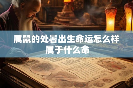 属鼠的处暑出生命运怎么样 属于什么命