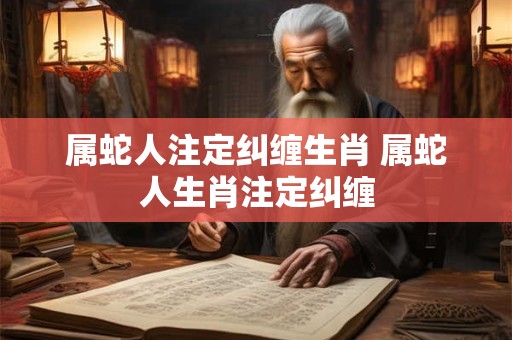 属蛇人注定纠缠生肖 属蛇人生肖注定纠缠