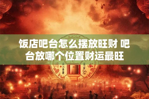 饭店吧台怎么摆放旺财 吧台放哪个位置财运最旺