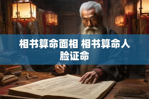 相书算命面相 相书算命人脸证命