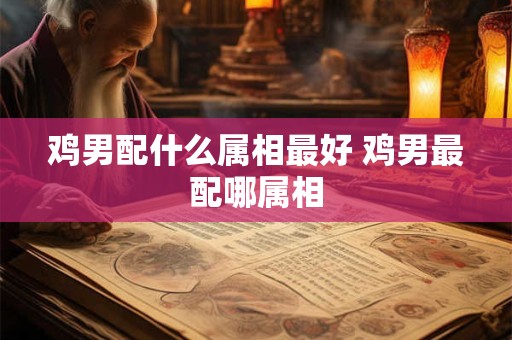 鸡男配什么属相最好 鸡男最配哪属相