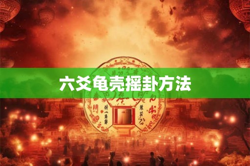六爻龟壳摇卦方法