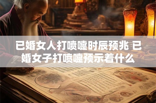 已婚女人打喷嚏时辰预兆 已婚女子打喷嚏预示着什么