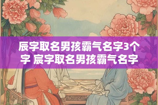 辰字取名男孩霸气名字3个字 宸字取名男孩霸气名字