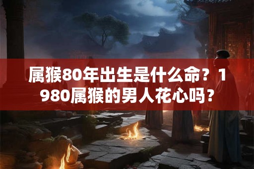 属猴80年出生是什么命？1980属猴的男人花心吗？