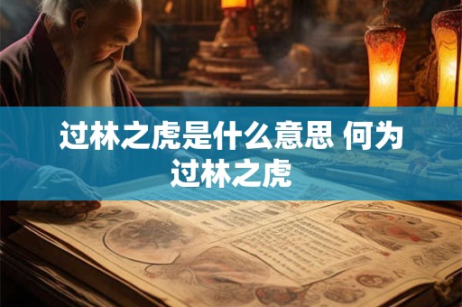 过林之虎是什么意思 何为过林之虎