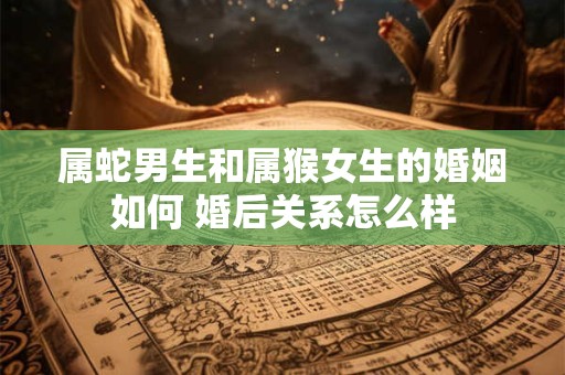 属蛇男生和属猴女生的婚姻如何 婚后关系怎么样