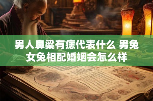 男人鼻梁有痣代表什么 男兔女兔相配婚姻会怎么样