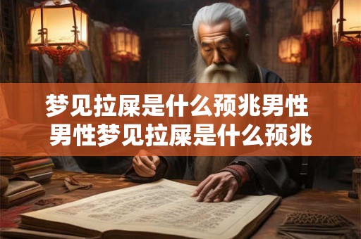 梦见拉屎是什么预兆男性 男性梦见拉屎是什么预兆
