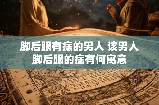 脚后跟有痣的男人 该男人脚后跟的痣有何寓意