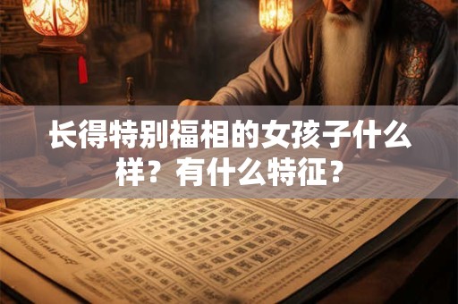 长得特别福相的女孩子什么样？有什么特征？