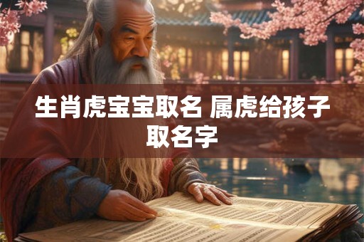 生肖虎宝宝取名 属虎给孩子取名字